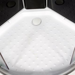 Душевая кабина Deto L 809 с электрикой BLACK 90х90х215 см